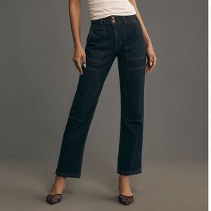 The Wanderer Mid-Rise Relaxed-Leg Jeans by Pilcro size 26 from Anthropologie EUC